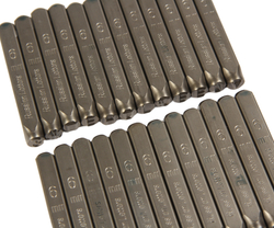 Клейма буквенные кириллица 6мм (HRC 60+-2град. DIN 1451) JTC