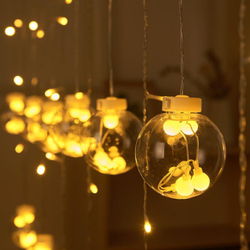 Гирлянда-занавес Шары с шариками