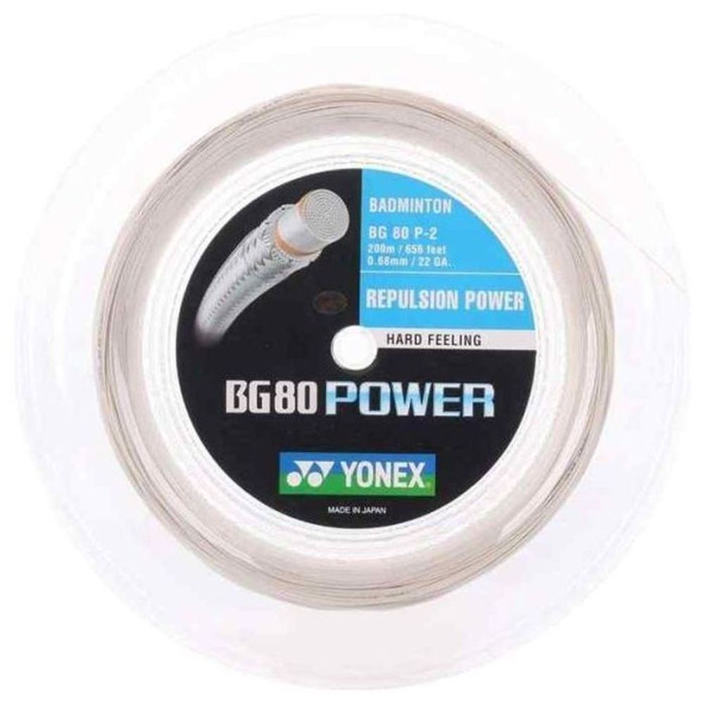 Струны для бадминтона Yonex BG 80 Power (200 m) - белый