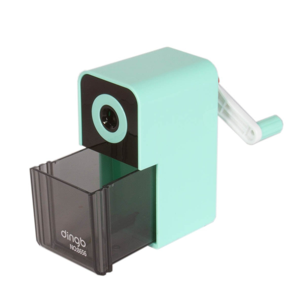 Точилка механическая Alingar, прямоугольная, 1 отверстие, пластиковый корпус, цвет ассорти, индивидуальная упаковка, 50*105*100 мм