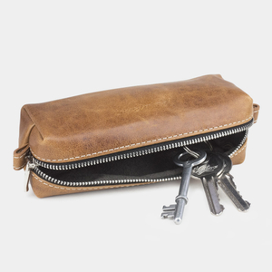 Ключница Cofre из кожи теленка бежевого цвета винтаж