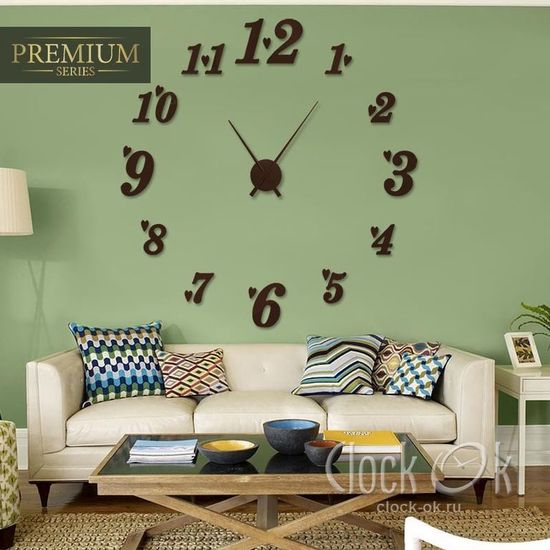 Настенные 3D часы Love Time