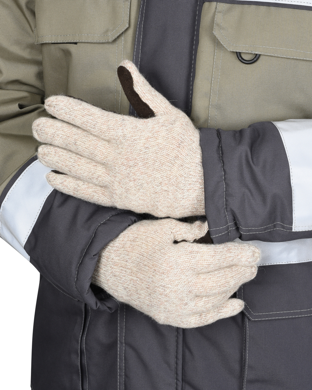 Перчатки утепленные со спилком на ладони и пальцах Юкагиры Safeprotect (Тинсулейт) (х12х120)