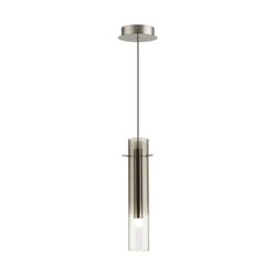 5062/5LA PENDANT ODL24 383 серебристый/дымчатый/металл/стекло Подвес LED 5W 3000K SHINY