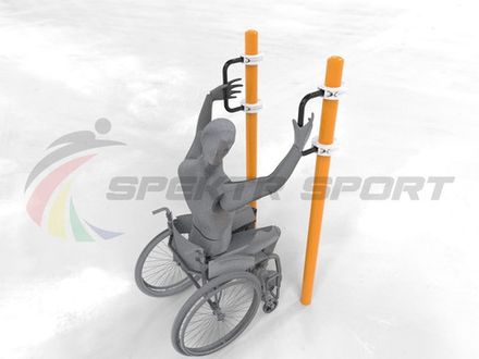 Брусья параворкаут для подтягивания на коляске GTO-D07_76mm 89