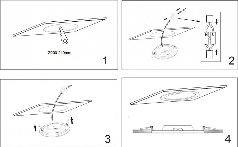 Встраиваемый светильник Maytoni Stockton DL017-6-L18W3-4-6K