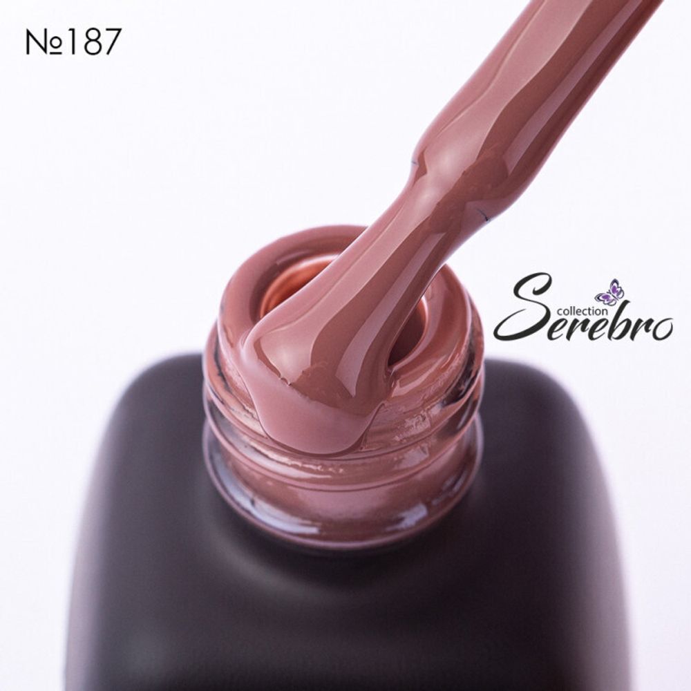 Гель-лак &quot;Serebro&quot; №187, 11 мл