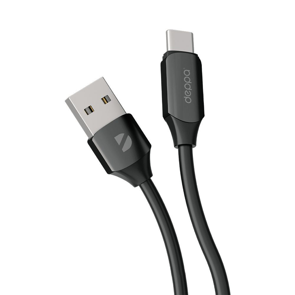 Дата-кабель Silk USB - Type-C, 66Вт, 6А, 1,2м, черный