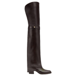 FENDI Over the knee Boots 5.5cm Women"s Burgundy