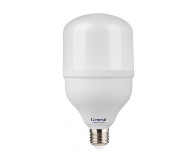 Лапочка General высокомощн. E27 30W(2050lm) 4000K 4K матов. 270 183x100мм (замена ДРВ) 660005, 1 шт.