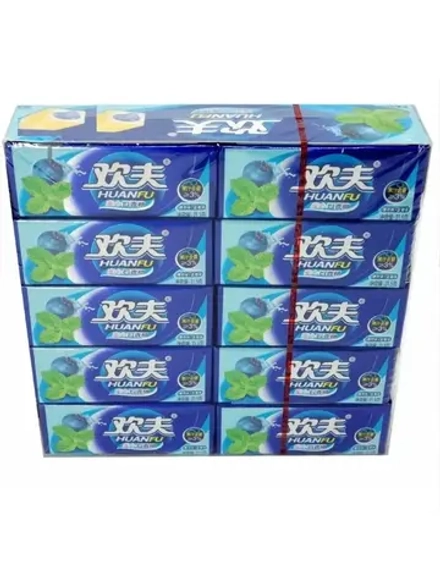 Жевательная резинка Huanfu Черника-Мята 21,5 х 20 штук