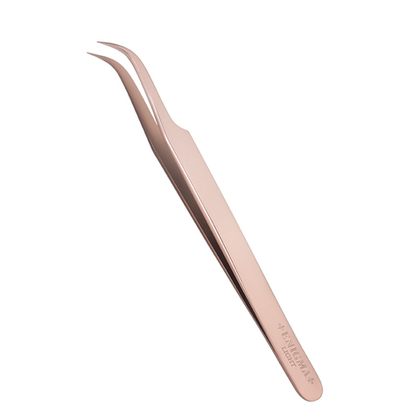 Пинцет изогнутый 90° Enigma light (розовое золото)