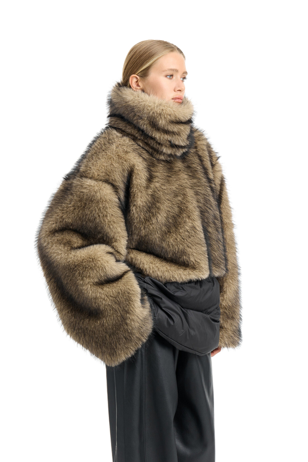 Шуба-трансформер с отстегивающимся низом GO TO PARIS Fox