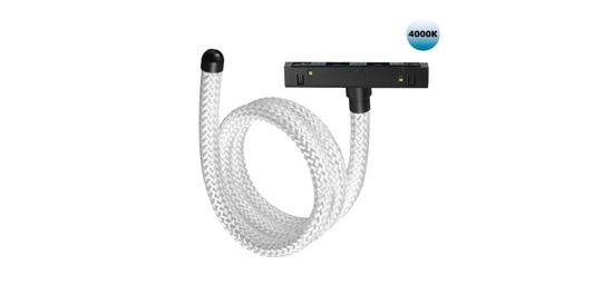 Трековый светильник «Гибкий неон» для низковольтного шинопровода Flum 14W 4000K 359333 чёрный Konst Ramo Novotech