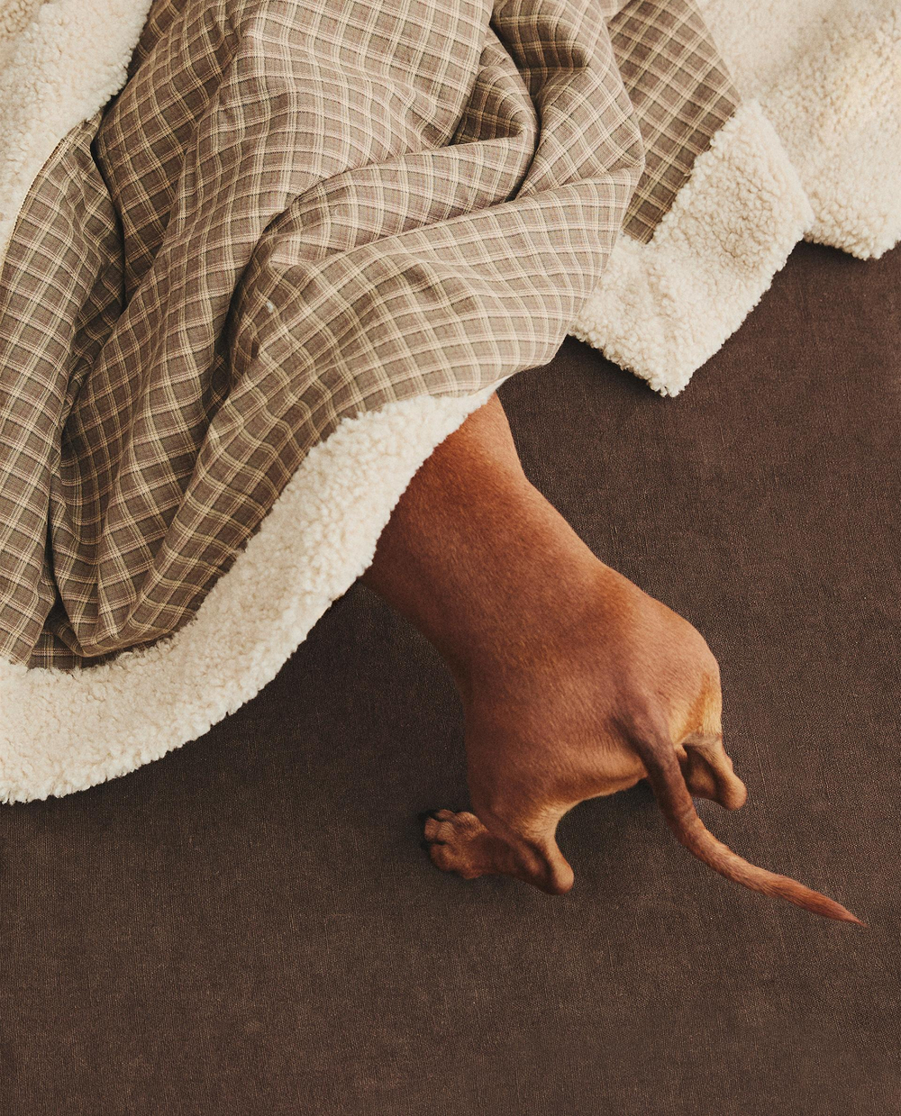 Zara Home плед из хлопка, зелёный, в клетку · 3338/004