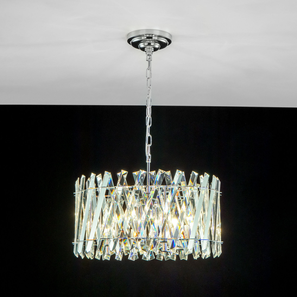 Citilux Ингвар CL334261 Люстра подвесная хрустальная Хром