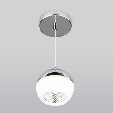 Подвесной светодиодный светильник DLS023 9W 4200K хром/белый Elektrostandard