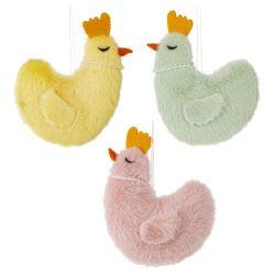 GAEM Изделие декоративное подвесное "Курочка" (блок 12шт), L8 W3 H10 см, 3в.