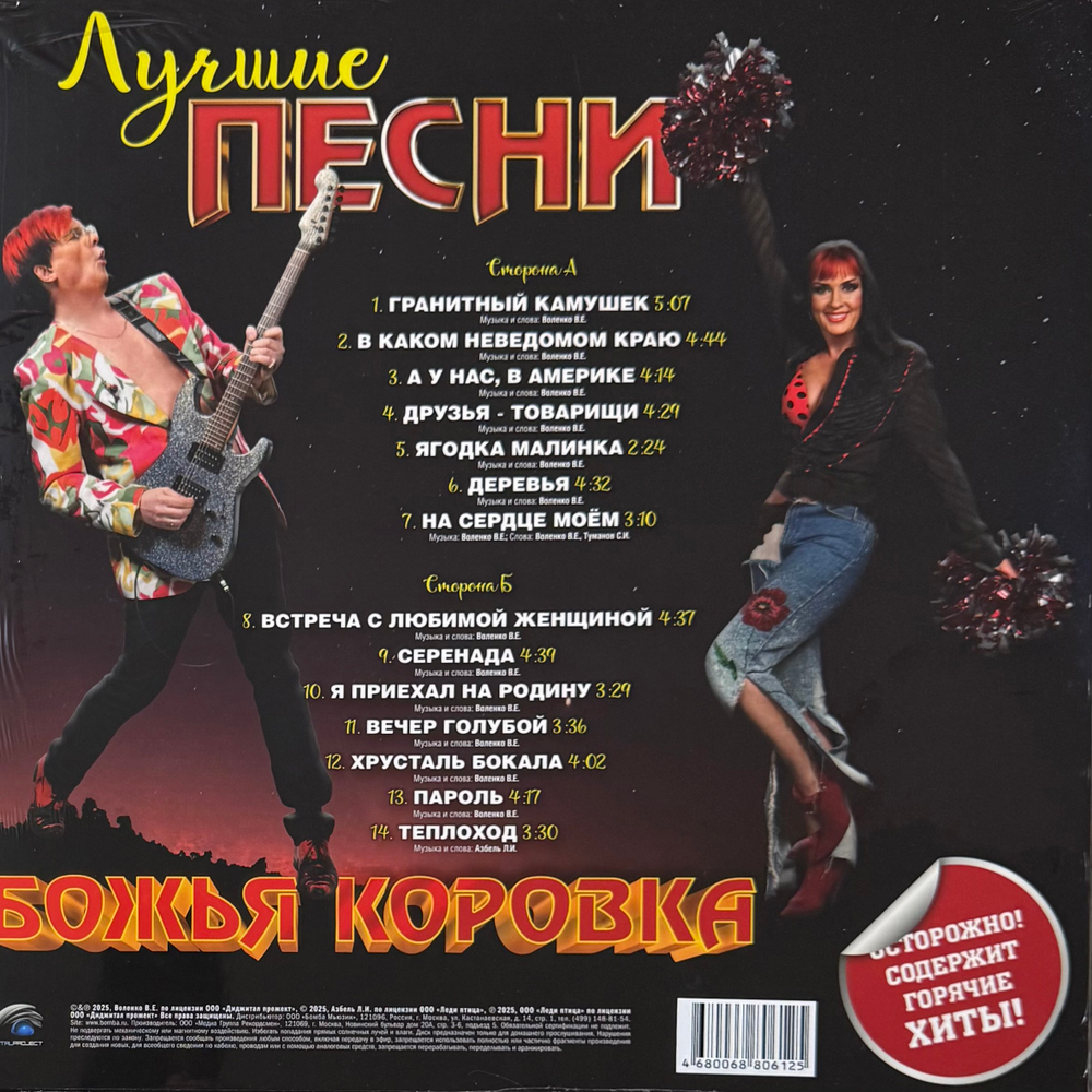 Виниловая пластинка Божья коровка - Лучшие песни LP