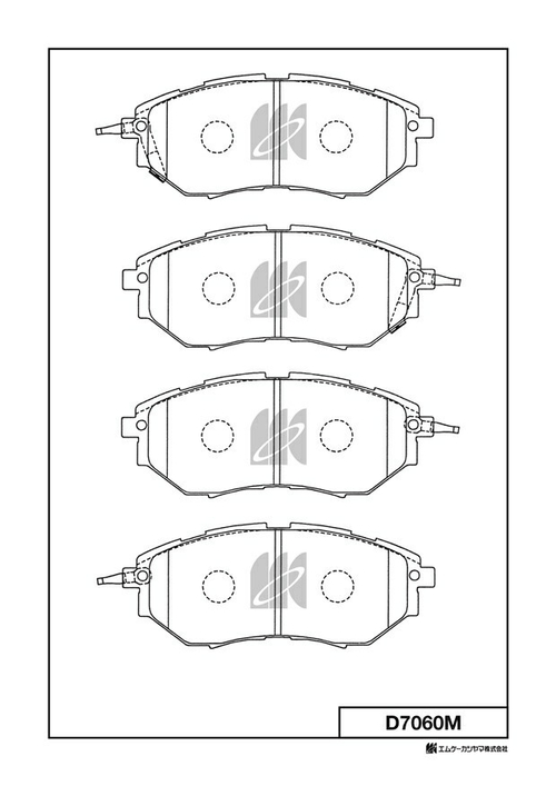 Дисковые тормозные колодки KASHIYAMA D7060M