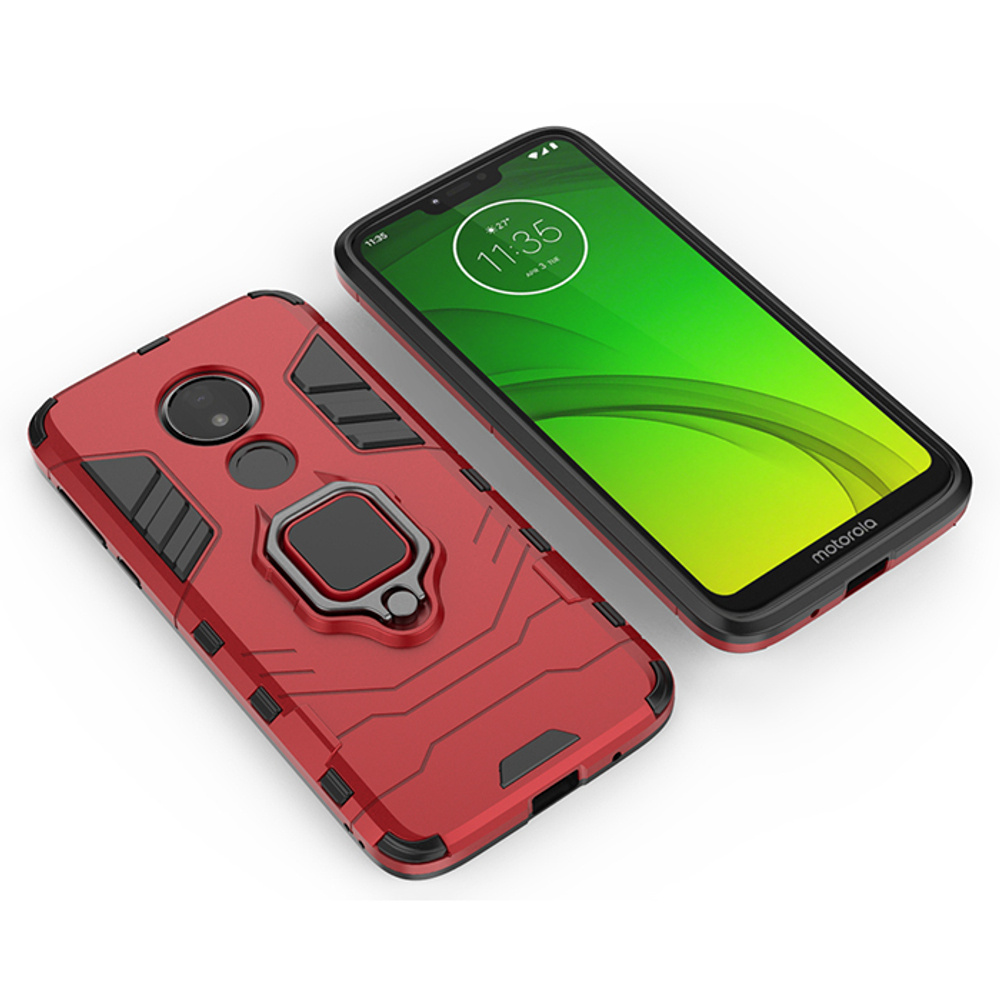 Противоударный чехол с кольцом Panther Case для Motorola Moto G7 Power