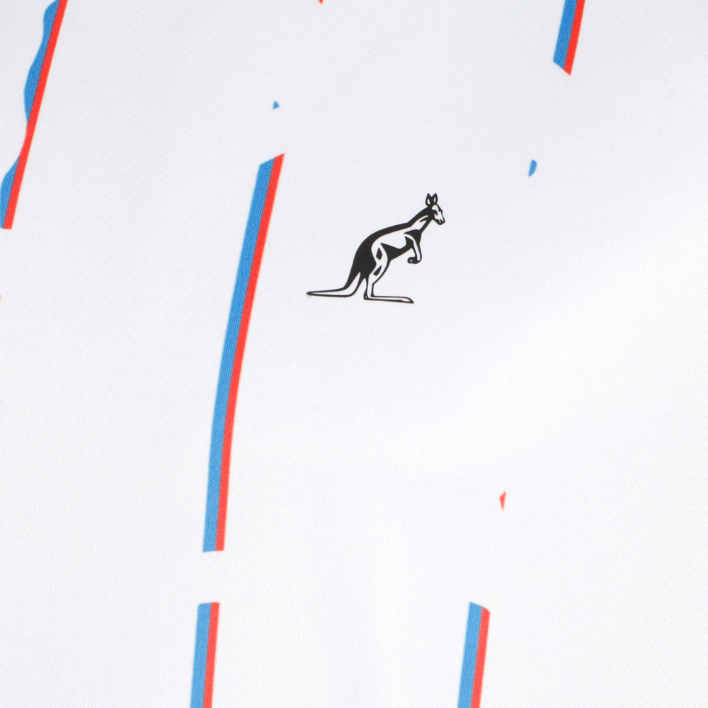 Мужское теннисное поло Australian Stripe In Ace T-Shirt Men - White