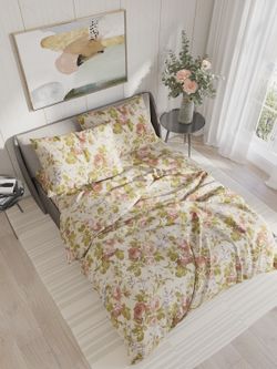 Простынь перкаль Сказка "Прохоровская роза" 150x215 см