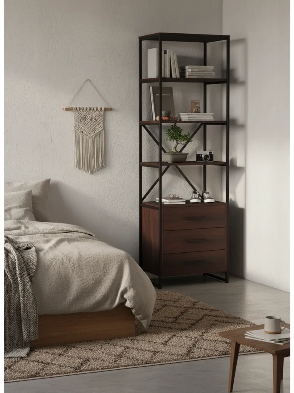 Стеллаж металлический с ящиками лофт OKTAV