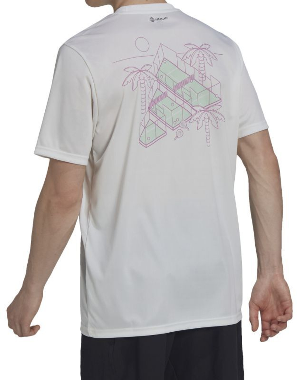 Мужская теннисная футболка Adidas Padel T-Shirt - white