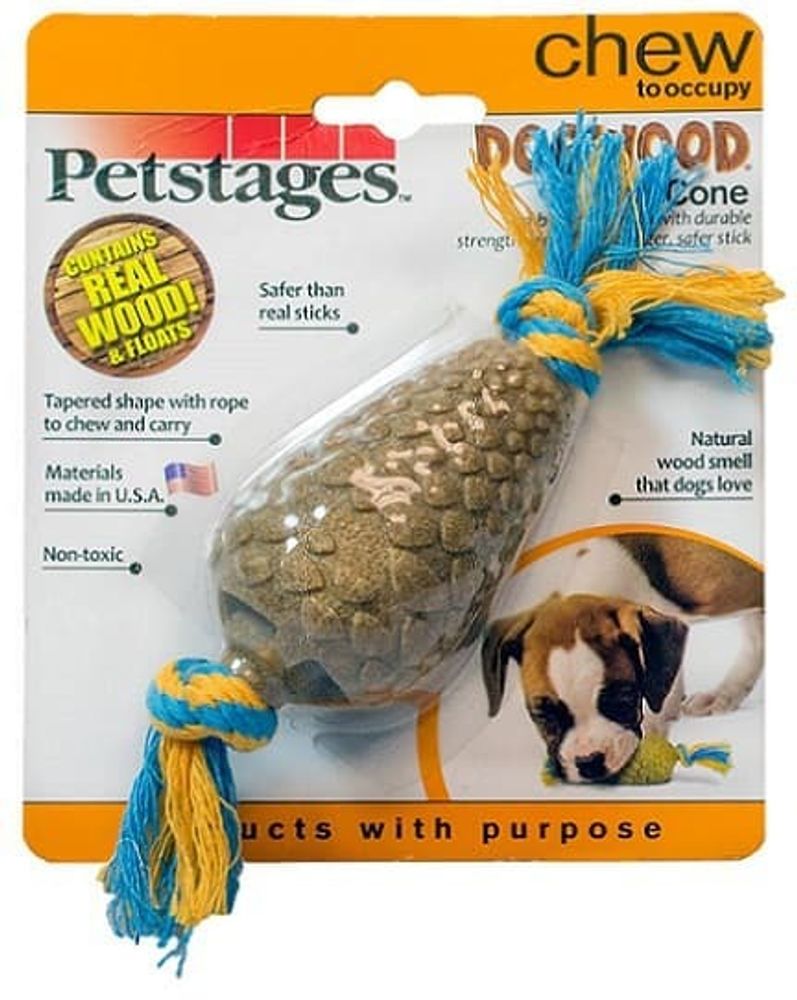 Petstages игрушка для собак Dogwood Шишка маленькая