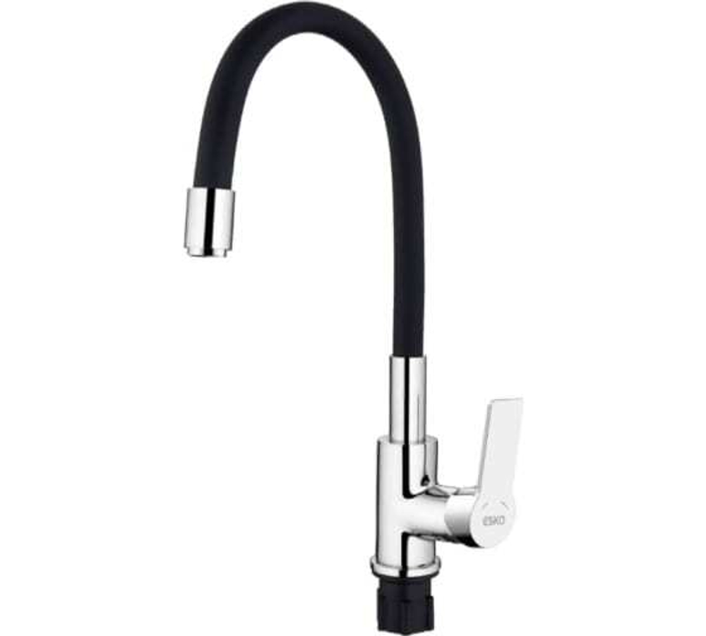 Смеситель для кух мойки Esko Coral CL 519 B R-излив черный