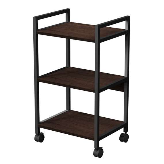 10СМН.3.455 Стеллаж мобильный низкий 3 полки, широкий (455*350*790)