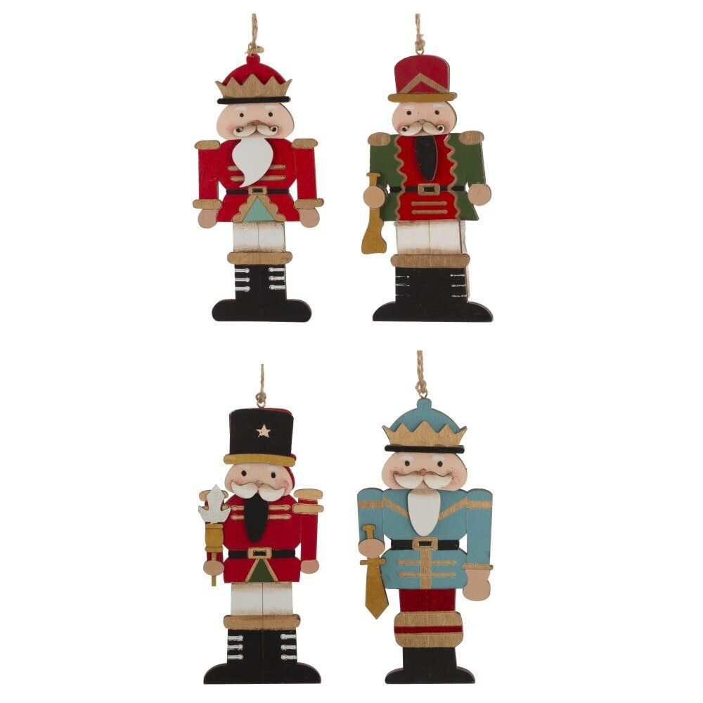 GAEM Изделие декоративное подвесное "Щелкунчик", L7,5 W1 H15 см, 4в.