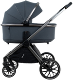 Детская коляска Pituso Mayla Plus 4 в 1 с автокреслом Baesa Black и базой Graphite