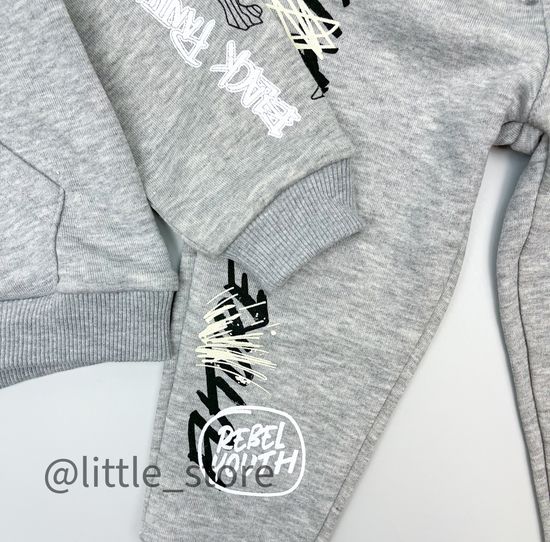 Комплект из футера "Марвел" серый