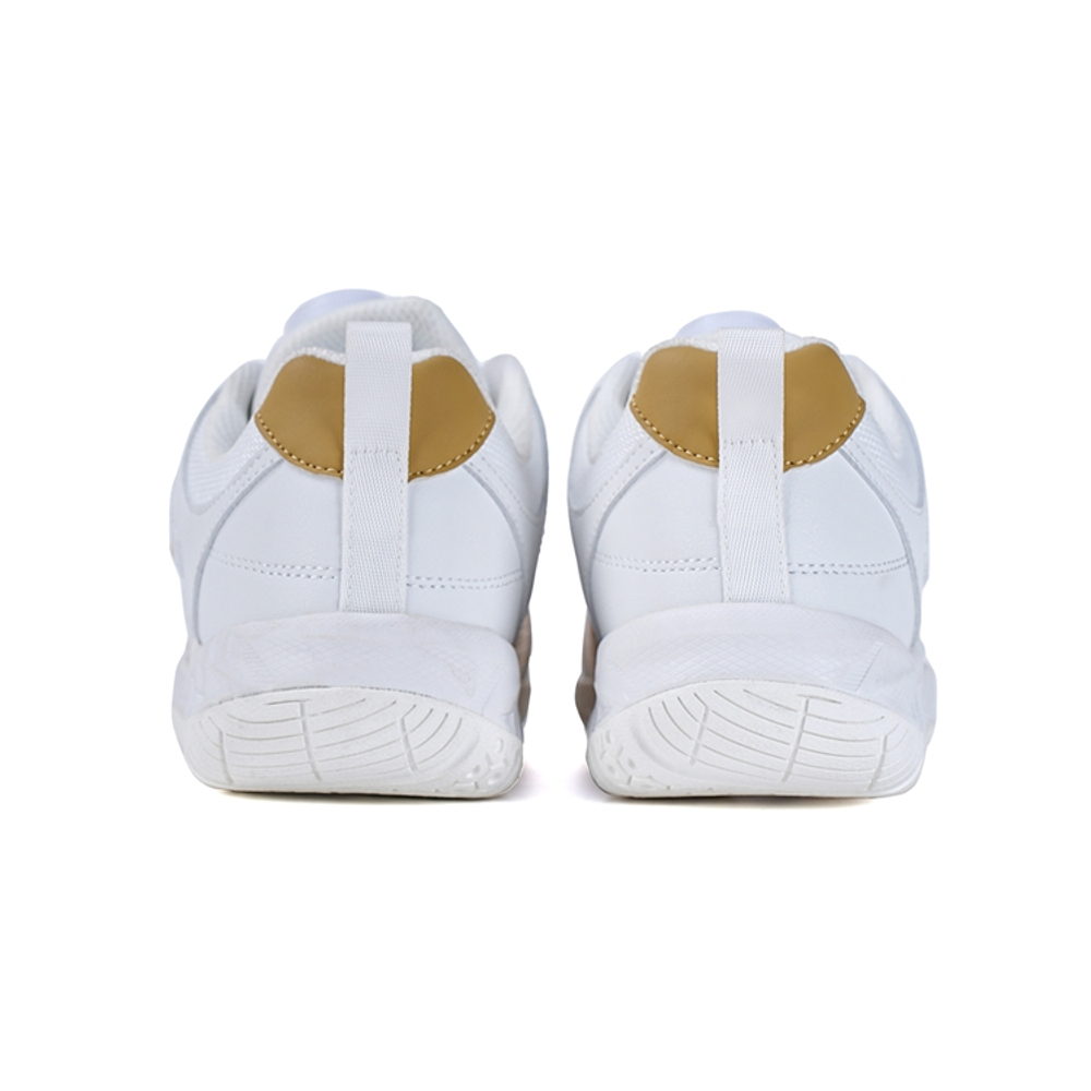 VOIT Coverage Abrasion Resistant Lightweight Slip Resistant Low top Training Shoes Unisex White Gold