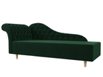 Кушетка Камерон левая, Зеленый, Велюр, 110093L