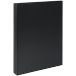 Папка А4 на 4х кольцах 40мм, 500мкм, пластик, черная (Стамм)