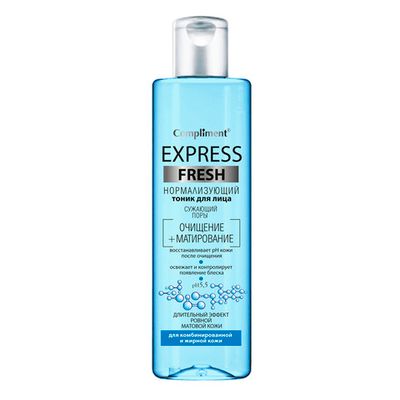 Compliment Express Fresh Нормализующий тоник для лица сужающий поры