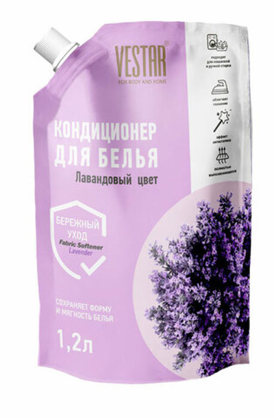Кондиционер для белья Vestar Лавандовый цвет дой-пак 1,2 л