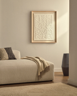 Tuk Картина из папье-маше белая 90 x 70 см