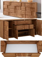 Комод 82х180х42, Тронд 4 двери 2 ящика, дуб масло, Makosa