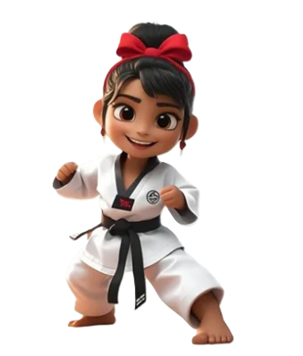 Брелок TKD акриловый Девушка с бантом