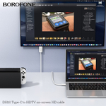 Кабель BOROFONE DH10 Type-C на HDMI 1.8м (белый)