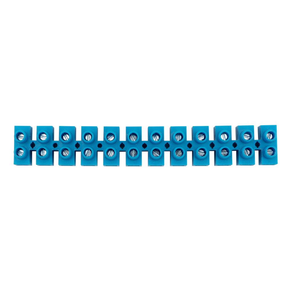 Клеммная винтовая колодка KВ-16 6-16, ток 30 A, полипропилен синий REXANT (10 шт./уп.)