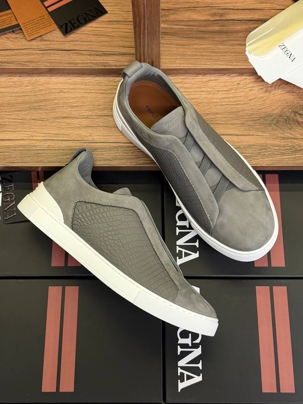 Кеды Zegna Triple Stitch