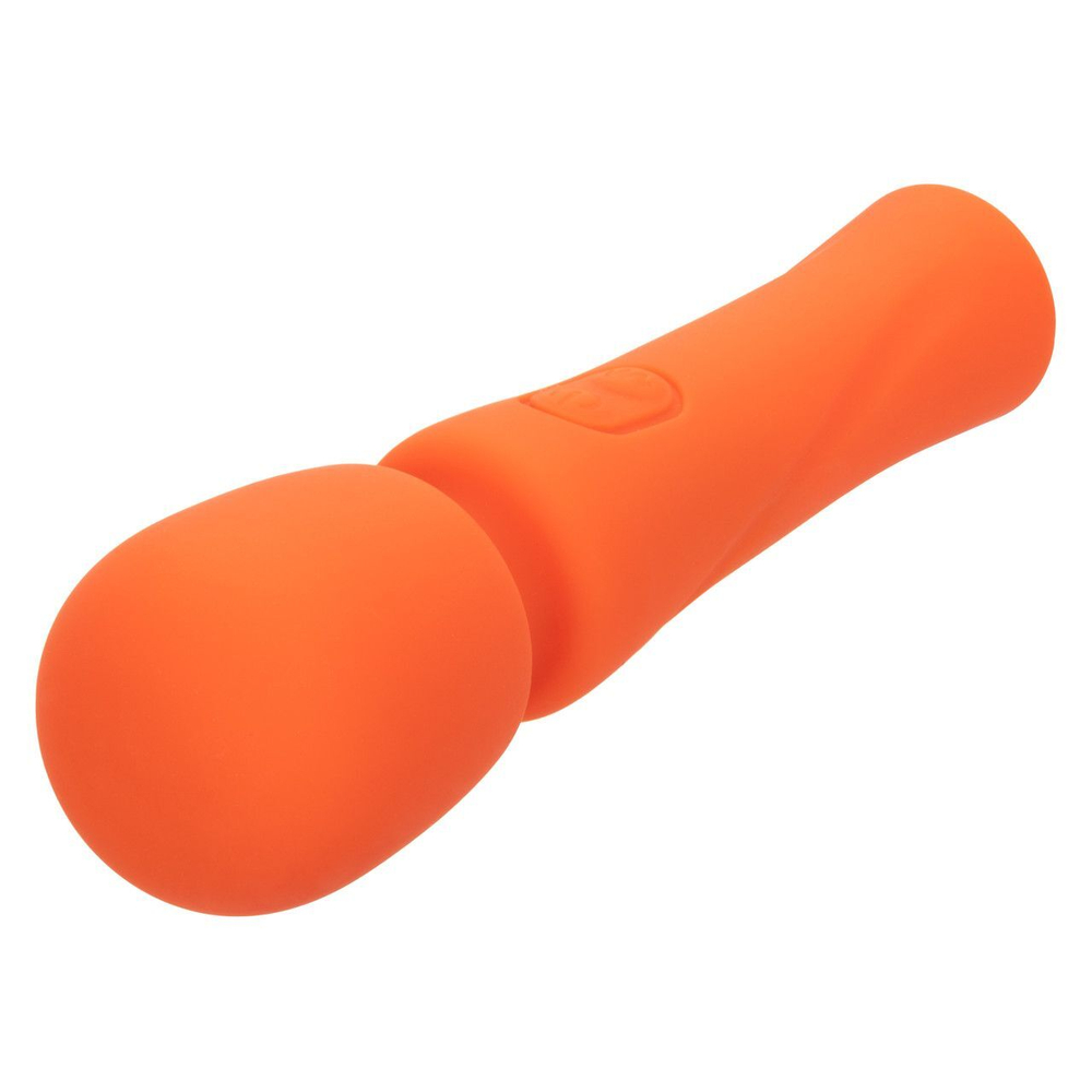 Оранжевый вибромассажер Stella Liquid Silicone Mini Massager - 14,5 см. (Цвет: оранжевый)