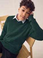 Джемпер школьный для мальчика Next Q90-643, Темно-зеленый