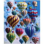 Алмазная мозаика на подрамнике с полным заполнением «МИР ЯРКИХ КРАСОК», небо, 40*50см