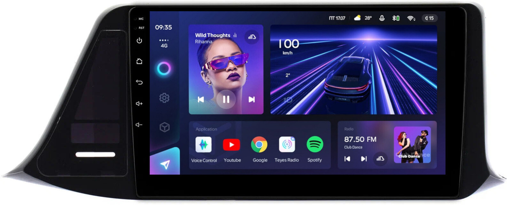Магнитола для Toyota C-HR 2016-2023 (правый руль, вместо 200x100мм) - Teyes CC3 Android 10, ТОП процессор, 4/32 Гб, CarPlay, SIM-слот